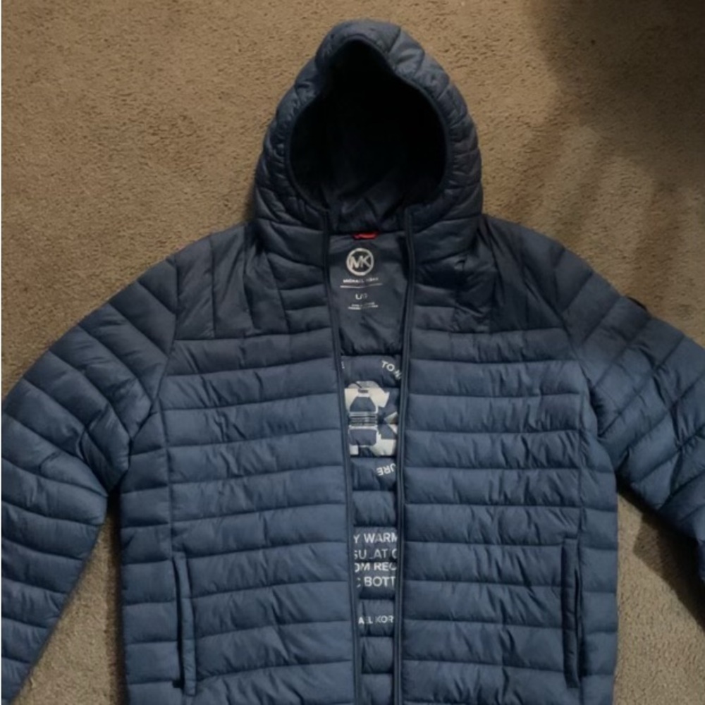 Men's Navy Puffer Jacket